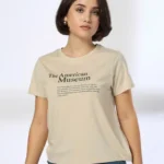 Women American Museum Regular Fit Crew-Neck T-Shirt